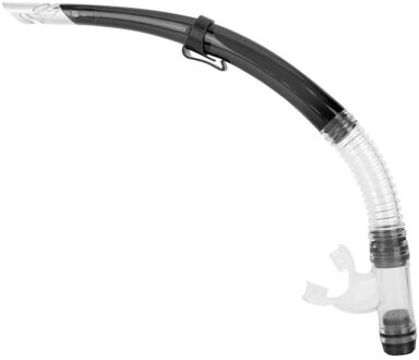 Professionele Duiken Beademingsbuis Snorkelen Beademingsbuis Pvc + Siliconen Semi-Droge Beademingsbuis Duiken Zwemmen Apparatuur zwart