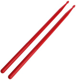 Professionele Een Paar Drumsticks Nylon Drum Stok Set Lichtgewicht Rood