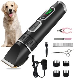 Professionele Elektrische Huisdier Tondeuse Kat Hond Haar Trimmer Oplaadbare Grooming Scheerapparaat Set Kapsel Nail Beauty Tool Us Plug