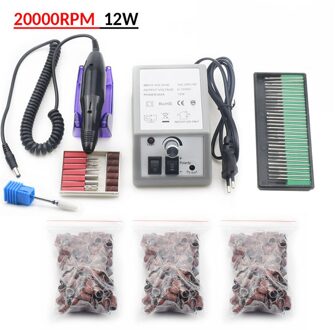 Professionele Elektrische Nagel Boor Machine Accessoires 32W 35000Rpm Nagelvijl Manicure Cutters Nail Boor 2000-reeks