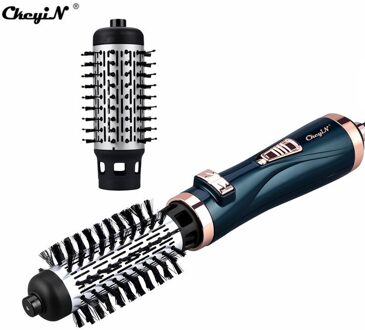 Professionele Elektrische Volumizer Haar Curler Air Föhn Salon Stijltang Roterende Een Stap Warmte Lucht Kam Styling Brush groen 274