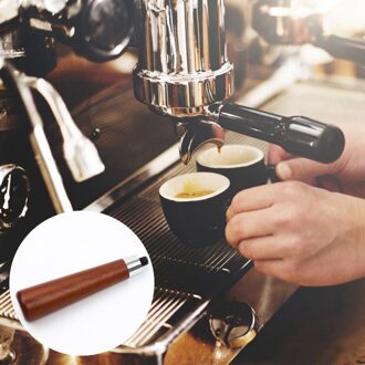 Professionele Filterhouder Houten Handvat Voor Koffie Machines Tool Bodemloze Filterhouder Espressomachine Koffiezetapparaat Voor Barista
