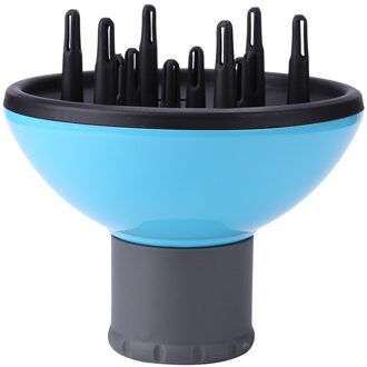 Professionele Föhn Diffuser Salon Magic Haar Blower Cap Wind Curl Föhn Cover Diy Haar Styling Tools blauw B