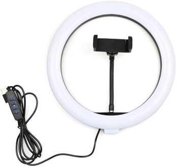Professionele Fotostudio 10 Inch Led Selfie Ring Licht Met Statief Ring Lamp Fotografie Verlichting Make Ringlicht Met Stand nee statief