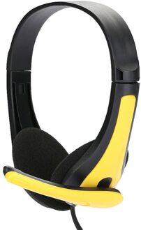 Professionele Gamer Headset Voor Computer Gaming Hoofdtelefoon Wired Headset Met Micprophone Bass Stereo Pc Met geel