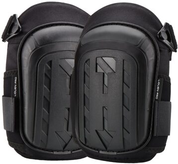 Professionele Gel Kniebeschermers Voor Werk, Bouw, Schoonmaken, vloeren Met Zware Schuimvulling En Sterke Rekbare Bandjes zwart