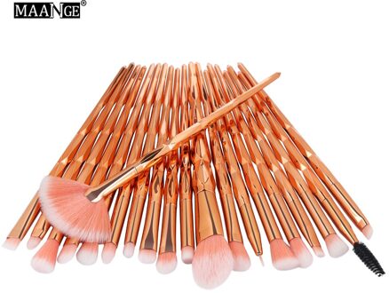 Professionele Gezicht Eye Foundation Make-Up Borstel Set Brochas De Maquillaje De Alta Calidad Draagbare Make-Up Kwasten Met Nylon Haar 02