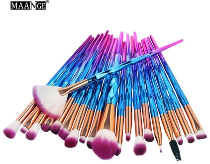 Professionele Gezicht Eye Foundation Make-Up Borstel Set Brochas De Maquillaje De Alta Calidad Draagbare Make-Up Kwasten Met Nylon Haar 04