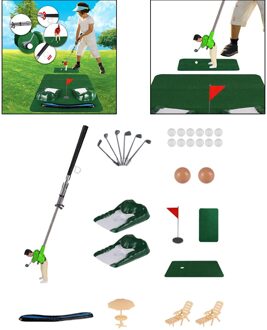Professionele Golf Praktijk Set Mini Golfbal Sport Set Kinderen Golf Club Voor Kids Volwassenen groen
