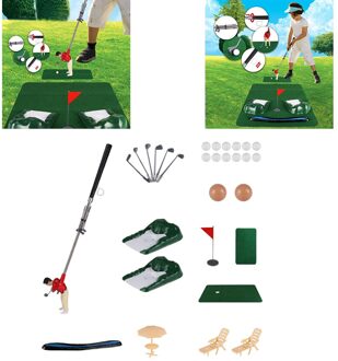 Professionele Golf Praktijk Set Mini Golfbal Sport Set Kinderen Golf Club Voor Kids Volwassenen rood