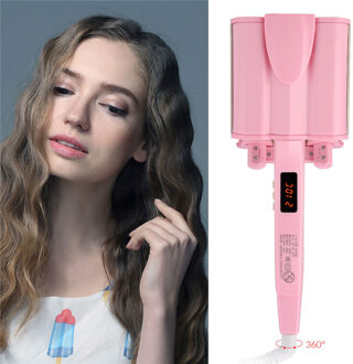 Professionele Haar Krultang 32 MM Ijzer Toermalijn Keramische Temperatuurregeling Unieke Vat Deep Waver Hair Curling Styling Tools 33