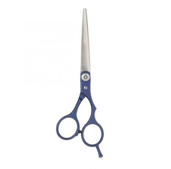 Professionele Haar Snijden Schaar Kapper Schaar Thuis Salon Rvs Regelmatige Platte Tand Kappers Schaar Styling Tool Blauw
