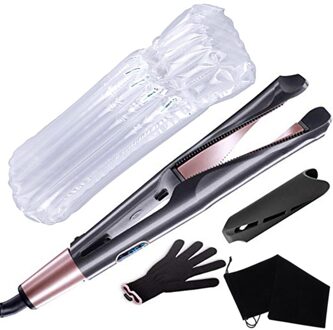 Professionele Haar Stijltang Krultang 2 In 1 Haar Krultang Coating Stijltang Strijkijzers Keramische Haar Krultang zonder doos / UK