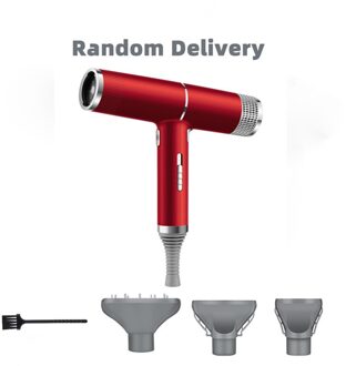Professionele Haardroger High Speed Elektrische Haardroger Temeperature Controle Salon Droger & Cold Wind Negatieve Ionische Föhn rood