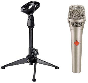 Professionele Handheld Condensator Microfoon, Mobiele Computer Zingen En Opname Hoge Microfoon zilver grijs