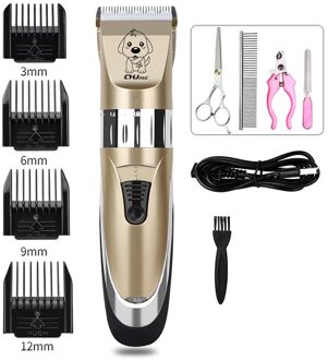 Professionele Hond Haar Clipper Oplaadbare Draadloze Dier Grooming Clippers Elektrische Hond Haar Trimmer Haar Snijden Mahine 1