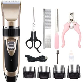 Professionele Hond Haar Trimmer Dier Grooming Clippers Kat Cutter Machine Scheerapparaat Elektrische Scissor Clipper Hond Scheren Set