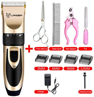 Professionele Hond Haar Trimmer Nail Grooming Clippers Kit Voor Hond Kat Hair Trimmer Groomer Set Huisdieren Kapsel Nail Accessoires