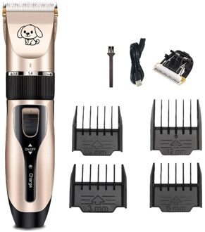Professionele Hond Tondeuse Elektrische Kat Grooming Trimmer Oplaadbare Draadloze Scheerapparaat Kapsel Schaar Kit 110-240V Ac Stype 4