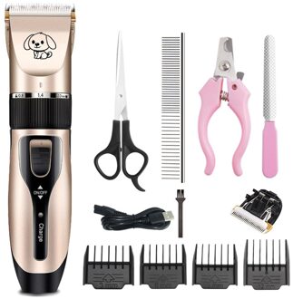 Professionele Hond Tondeuse Elektrische Kat Grooming Trimmer Oplaadbare Draadloze Scheerapparaat Kapsel Schaar Kit 110-240V Ac Stype 5