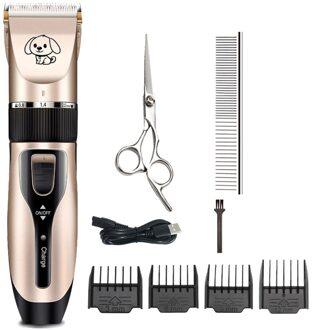 Professionele Hond Tondeuse Elektrische Kat Grooming Trimmer Oplaadbare Draadloze Scheerapparaat Kapsel Schaar Kit 110-240V Ac Stype 7