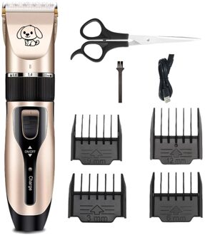 Professionele Hond Tondeuse Elektrische Kat Grooming Trimmer Oplaadbare Draadloze Scheerapparaat Kapsel Schaar Kit 110-240V Ac Stype 8