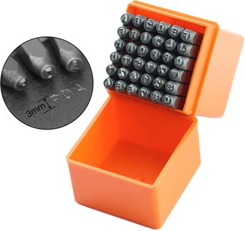 Professionele Hoofdstad Letters En Cijfers Stempel Art Voor Imprinting Metalen 3mm