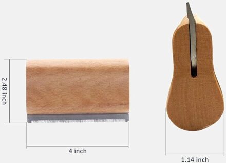 Professionele Huisdier Houten Groomer Ergonomisch Hout Bruidegom Borstel, Katten En Paarden Deshedding Grooming Tool, geen Kwaad Voor Honden