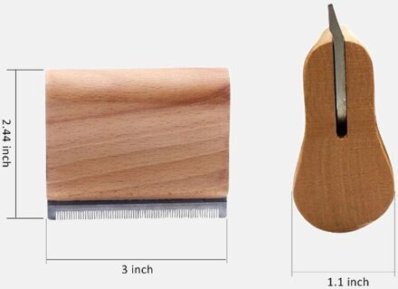 Professionele Huisdier Houten Groomer Ergonomisch Hout Bruidegom Borstel, Katten En Paarden Deshedding Grooming Tool, geen Kwaad Voor Honden
