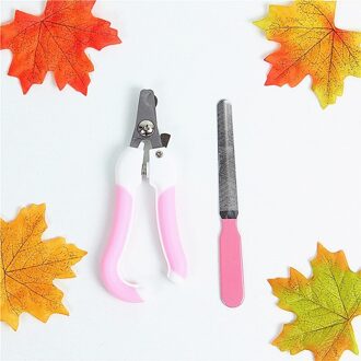 Professionele Huisdier Kat Hond Nagelknipper Trimmer Cutter Rvs Grooming Schaar Clippers Pet Nail Schaar Dierbenodigdheden roze