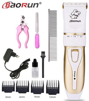 Professionele Huisdier Schaar Hond Grooming Trimmer Dieren Tondeuse Elektrische Scheerapparaat Kapsel Scheren Machine W Nail Cutter Kam