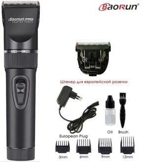 Professionele Huisdier Tondeuse Elektrische Kat Hond Grooming Clippers Oplaadbare Scheerapparaat Animal Haar Cutter Remover Kapsel Machine zwart Add 1stk Blade