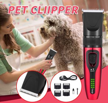 Professionele Huisdier Tondeuse Elektrische Oplaadbare Kat Hond Clipper Grooming Snijders Krachtige Scheerapparaat Machine Voor Animal # G3