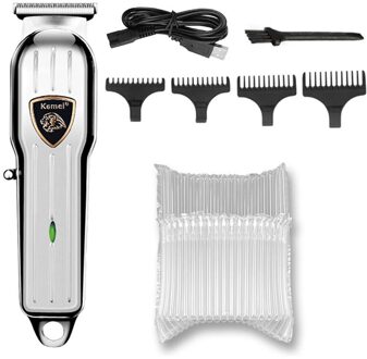 Professionele Kapper Tondeuse Groomer Elektrische Tondeuse Kapsel Oplaadbare Haar Snijder Machine Mannen Cordless Haar Snijder met bubble zak