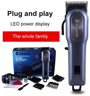 Professionele Kapper Tondeuse Usb Oplaadbare Dual-Gebruik Led Display Baard Trimmer Thuis Kapsalon Elektrische Tondeuse