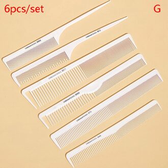 Professionele Kappers Carbon Kam Hittebestendige Haar Kam Snijden Kam Set 6 Ontwerpen Haar Kam Kapper Styling Haar Kam Set