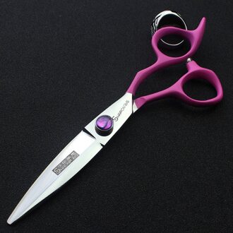Professionele kappers schaar 6.0 inch lancet schaar Japan 440c roestvrij staal haar schaar kapper schaar roze scissors
