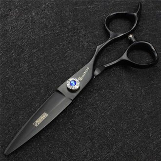 Professionele kappers schaar 6.0 inch lancet schaar Japan 440c roestvrij staal haar schaar kapper schaar zwart scissors2