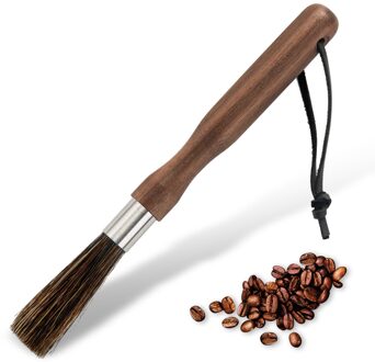Professionele Koffiemolen Espressomachine Reinigingsborstel W/Houten Handvat Met Lanyard Voor Slijpmachines En Pasta Makers stijl 3