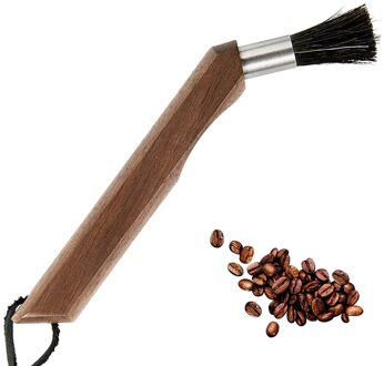 Professionele Koffiemolen Espressomachine Reinigingsborstel W/Houten Handvat Met Lanyard Voor Slijpmachines En Pasta Makers stijl 4