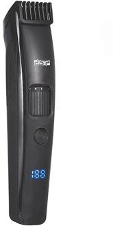 Professionele Lcd Display Verstelbare 1-10Mm Baard Trimmer Elektrische Tondeuse Voor Mannen Stoppels Trimeer Haar Snijmachine zwart