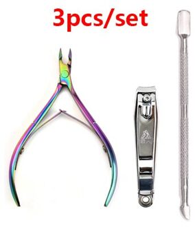 Professionele Manicure Set Polish Cuticle Nagelknipper Schaar Kit Vinger Teen Nagels Art Gereedschap Dode Huid Vuil Remover Trimmer stijl 14