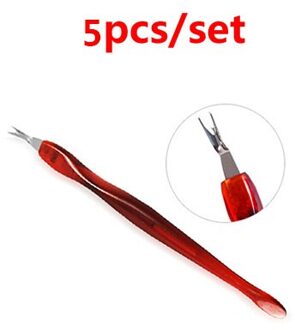 Professionele Manicure Set Polish Cuticle Nagelknipper Schaar Kit Vinger Teen Nagels Art Gereedschap Dode Huid Vuil Remover Trimmer stijl 5