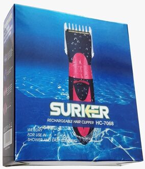 Professionele Mannen Elektrische Tondeuse Waterdichte Draadloze Low Noise Trimmer Haarverzorging Scheermes Scheren Machine Kapper Tool 40D met doos