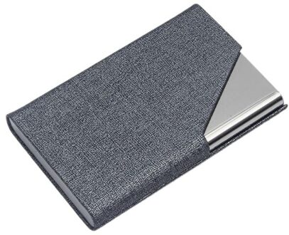 Professionele Metalen Visitekaartje Case, Draagbare Visitekaarthouder. Xxuc blauw