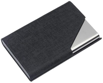 Professionele Metalen Visitekaartje Case, Draagbare Visitekaarthouder. Xxuc zwart