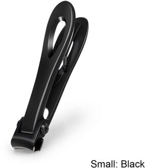 Professionele Nagelknipper Roestvrij Staal Brede Bekopening Manicure Vingernagel Cutter Dikke Harde Ingegroeide Teennagel Schaar Gereedschap zwart klein