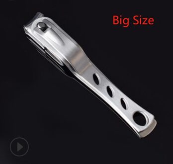 Professionele Nagelknipper Rvs Nail Cutter Vingernagel Teennagel Manicure Trimmer Teennagel Clippers Voor Dikke Nagels zilver 360 groot