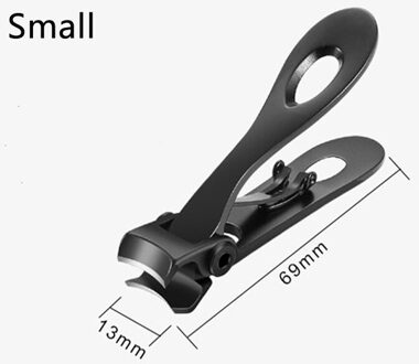 Professionele Nagelknipper Rvs Nail Cutter Vingernagel Teennagel Manicure Trimmer Teennagel Clippers Voor Dikke Nagels zwart klein
