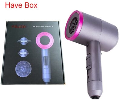 Professionele Negatieve Ionic Föhn Laag Geluidsniveau Lage Straling Sneldrogende Föhn Met Concentrator & Diffuser Föhn met doos / EU
